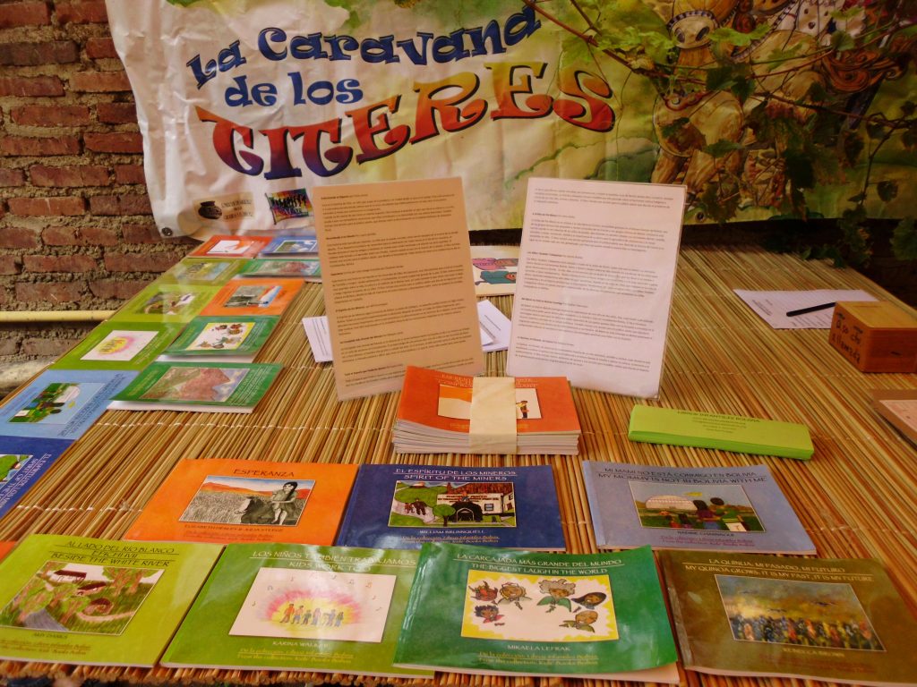 Display of several children's books