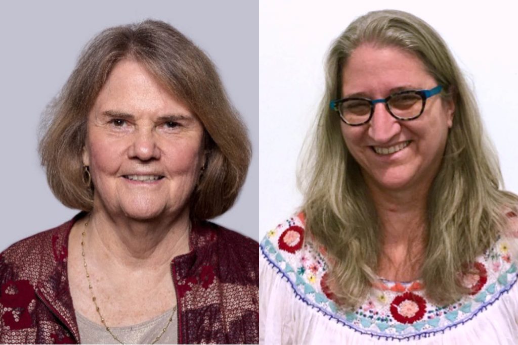 Dr. Diane Larsen-Freeman and Dr. Mary Scholl in a composite image.